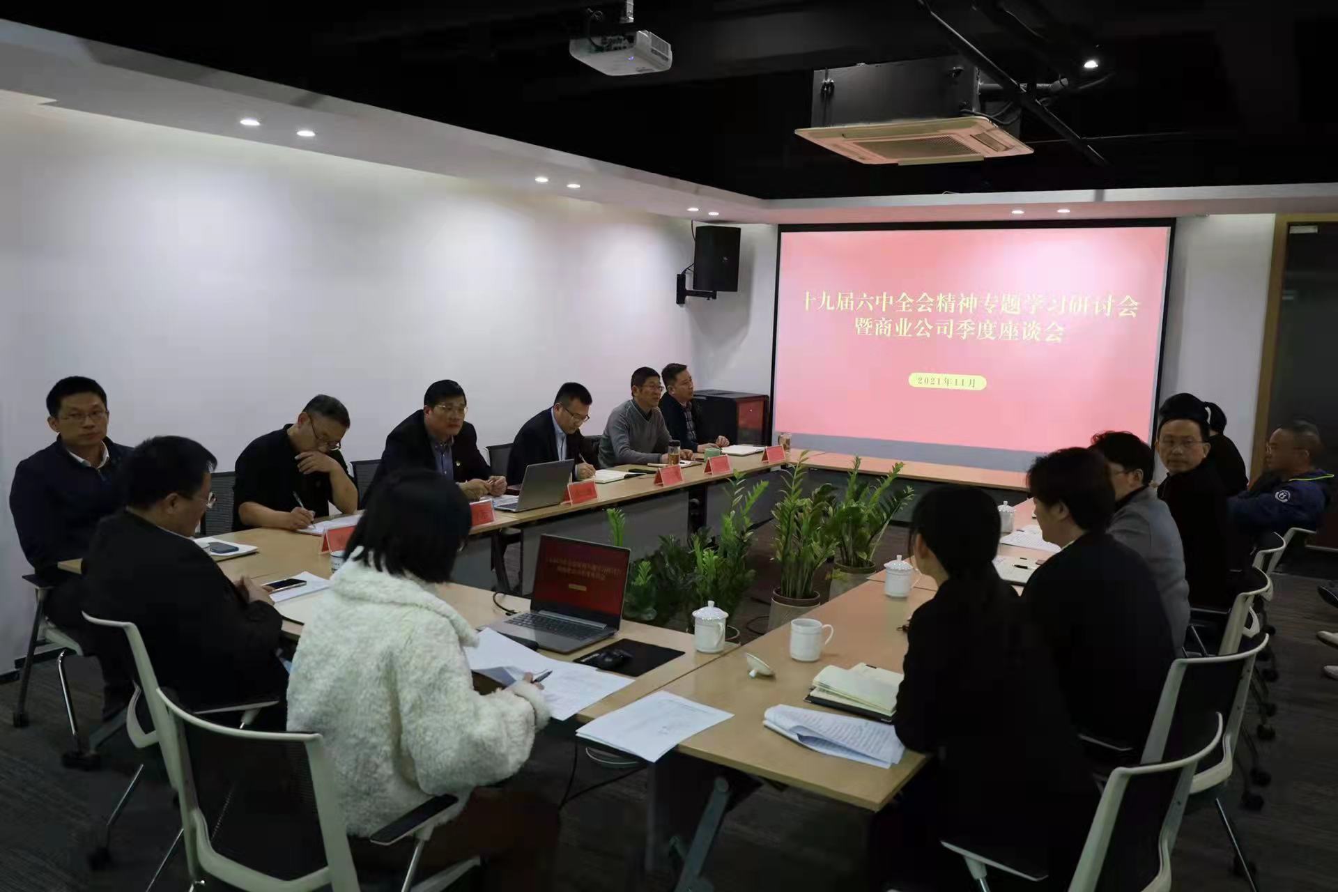商業(yè)公司召開十九屆六中全會(huì)精神專題學(xué)習(xí)研討會(huì)暨季度座談會(huì)